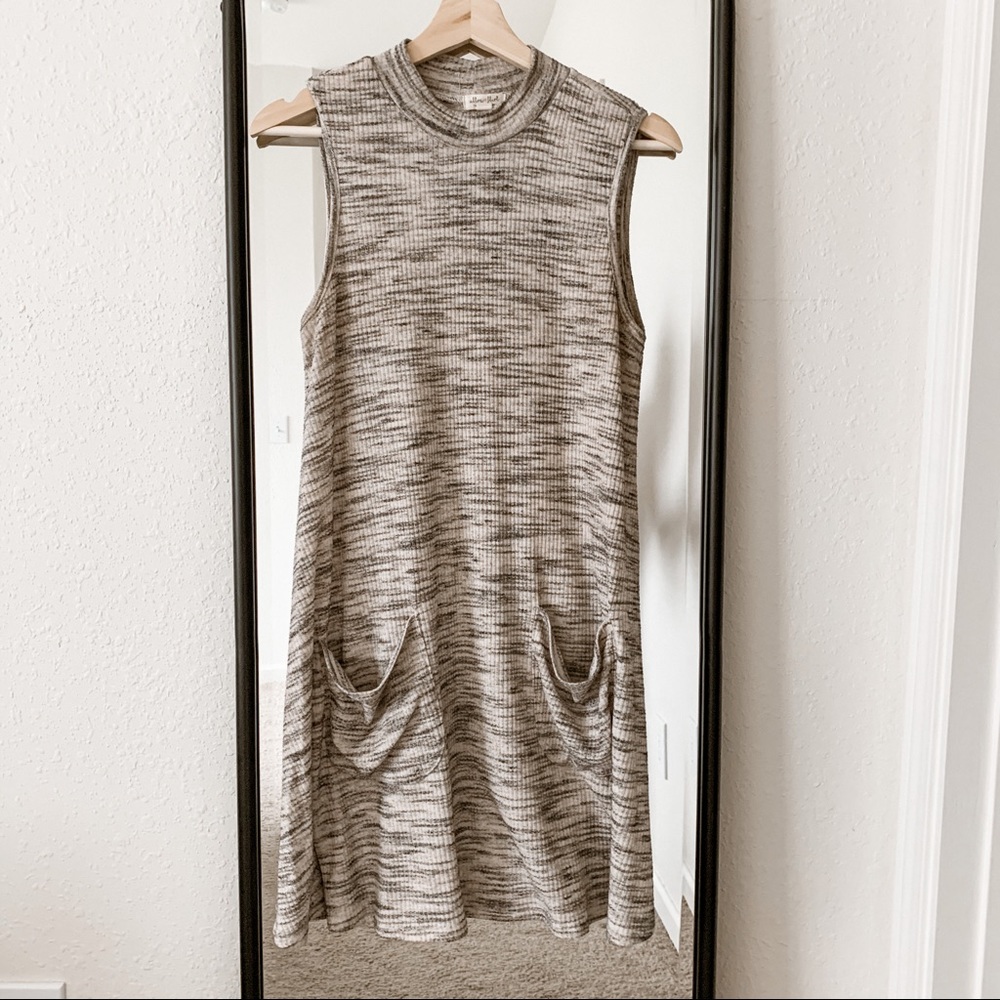 Mock neck dress